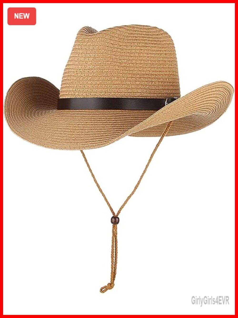 Straw Cowboy Hat Wide Brim Sun Hat UPF50 Packable Panama Western Fedora